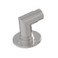 Preview: Wandanker gebogen scharf Wandflansch für 42,4 x 2,0 mm, V2A matt gebürstet