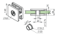 Preview: Glashalter V4A Eckig Vorderseite Pfosten Punkthalter V4A Edelstahl flach Klemmen Glasklemme