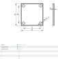 Preview: Edelstahl V2A Bodenplatte 100x100 Flansch Pfosten 40x40x2 Platte 100mm geschliffen Eckig