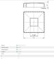 Preview: Edelstahl Abdeckrosette 96x96 mm Eckig Rosette Quadratrohr 40x40 Vierkantrohr V2A Geländer Pfosten Profil