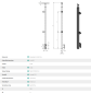 Preview: Edelstahl Geländerpfosten eckig 40x40 Bauhöhe 1000mm rechts mit Glasklemmen 63x45mm Geländer Seitenverankerung V2A geschliffen K320