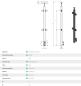 Preview: Edelstahl Geländerpfosten eckig 40x40 Bauhöhe 1000mm beidseitig 180° mit Glasklemmen 63x45mm Geländer Seitenverankerung V2A geschliffen K320