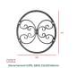 Preview: Schmiedeeisen Ornament Zaunrosette Stahlrosette Zierornament Rosette