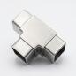 Preview: Edelstahl T-Verbinder 40x40 mm V2A Vierkantrohr Handlauf Treppengeländer eckig