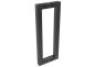 Preview: Griffstange 200 mm BLACK Türgriff für Glastür SCHWARZ RAL 9005 Schiebetür Griff Glasscheibe Stoßgriff Edelstahl V2A Glas 8-12 mm