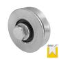 Preview: Schiebetorrolle Torrolle V-Rille V-Nut Laufrolle ZN Rollen verzinkt 100 mm