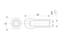 Preview: Edelstahl 3 mm Schraubterminal Drahtseilterminal Gewindeterminal Seil 3 mm Walzterminal links