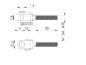 Preview: Gewindeterminal Drahtseilterminal Edelstahl Seilterminal Seilhalter AISI 316 Gewinde M6,M10