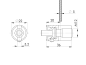 Preview: Seilspanner Seilterminal Seilhalter Gewindeterminal Kabel 5 mm Edelstahl AISI 316