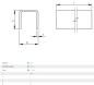 Preview: Stahl U-Profil 40x40x3mm Rahmen Führung natural roh 300cm