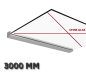 Preview: LED Glasvordach ALU 300cm Vordach Türvordach Überdachung Haustür für VSG 21,52mm