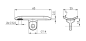 Mobile Preview: Edelstahl Montageplatte Handlaufhalter Handlaufträger Trägerplatte für Rohr Ø 42,4mm, V2A matt gebürstet