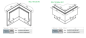 Mobile Preview: Aluminium Außenecke / Innenecke 90° für Y vorgesetztes Bodenprofil Ganzglasgeländer Schwarz / Elox