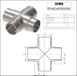 Preview: Edelstahl V2A Rohrverbinder Rohrbogen Wandanker 42,4 Rohr Verbinder Steckfitting