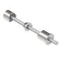 Preview: Edelstahl Wandanker M10 Wandbefestigung für Pfosten 42,4 mm