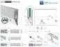 Preview: Aluminium Ganzglasgeländer Y-Bodenprofil vorgesetzt 2500mm 2,0kN Glasgeländer Natural Elox