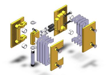 Messing Türbeschlag Scharniere für Schwingtür Glastür Pendeltür Chrom Verchromt