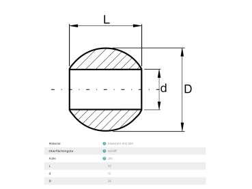 Edelstahl Kugel Verbinder ∅25 mm Durchgangsloch 12,0 Füllstabrohr Geländer V2A