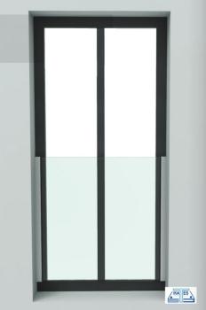 Französiche Balkone Aluminium Profile für Glas Rahmen H1100mm L1100mm Anthrazit