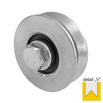 Schiebetorrolle Torrolle V-Rille V-Nut Laufrolle ZN Rollen verzinkt 100 mm