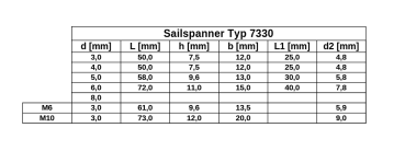 Edelstahl Seilterminal Drahtseilterminal AISI 316 Kabel 3,4,5,6,8 mm