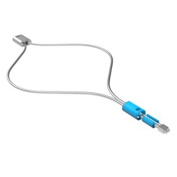 Edelstahlhalter für 2 Kabel Kabelklemme Seilclip Verbindungsstück AISI 316