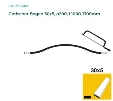 Zaunbogen 30x5, p200, L1000-1300mm Gartenzaun Zierelemente Stahl Metallzaun Schmiedeeisen Bogen