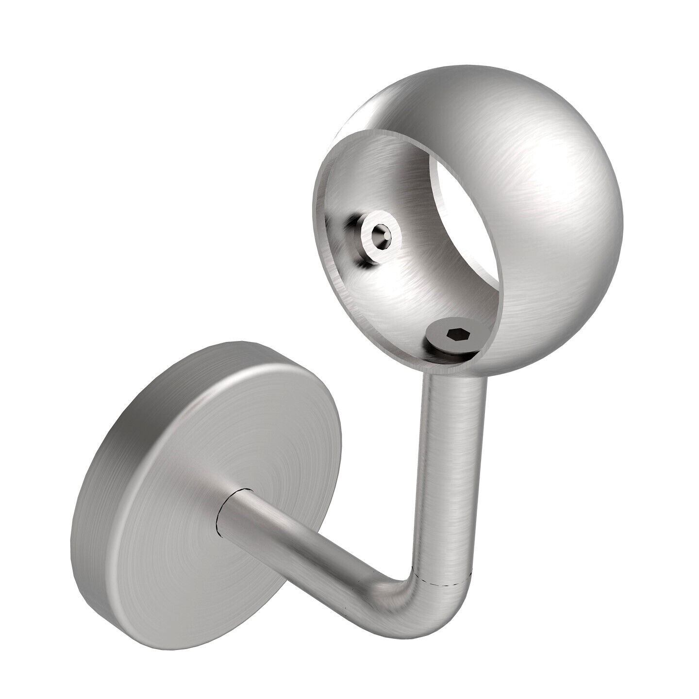 AICA Treppengeländer Edelstahl 100cm - Schwarz Winkelverstellbar Innen/Außen