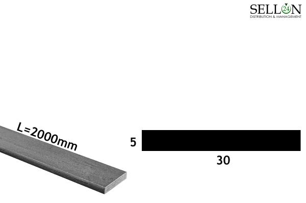 Flachstahl Flacheisen Flachmaterial Flachprofil Flachstange 2000mm x 30x5