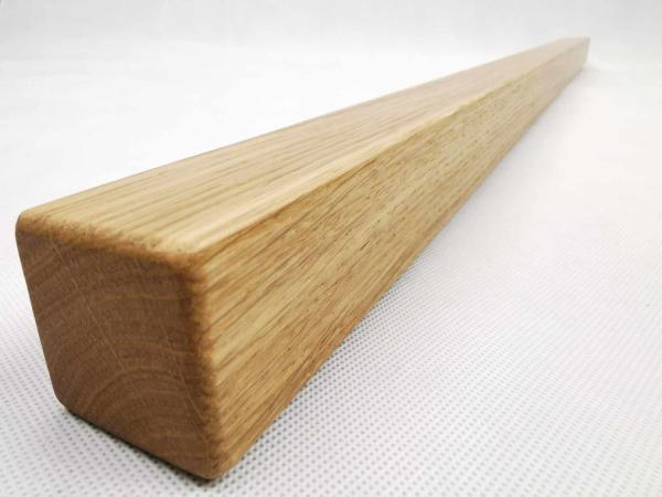 Wandhandlauf Handlauf schwarz Holz Eiche Rohr 40x40 Wandhalterungen Edelstahl Handlaufträger Treppengeländer Endkappen