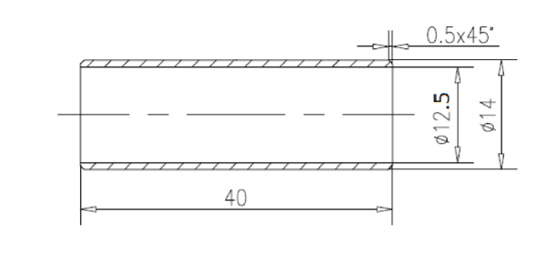 Edelstahl V2A Rohrverbinder Stabverbinder 12,0 mm Verbinder gerade Geländer Reling