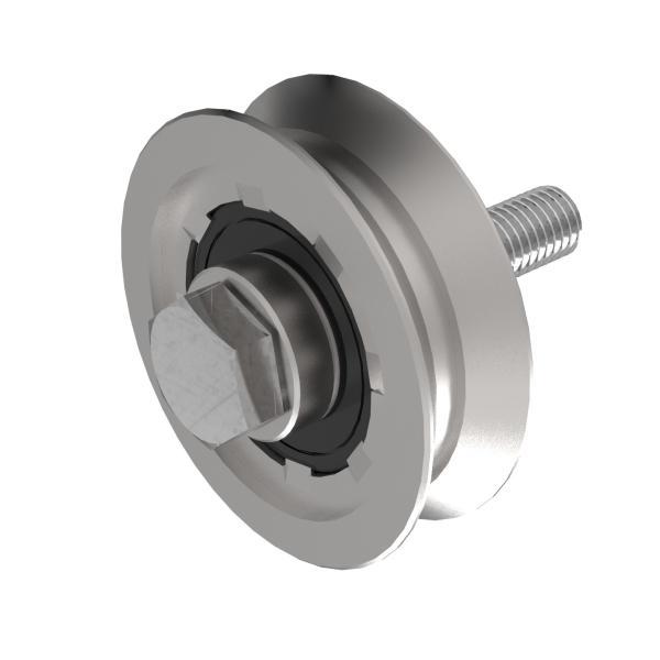 Schiebetorrolle Torrolle V-Rille V-Nut Laufrolle ZN Rollen verzinkt 60 mm