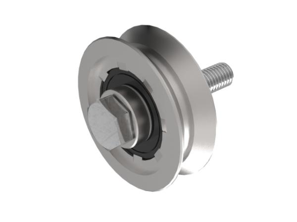 Schiebetorrolle Torrolle V-Rille V-Nut Laufrolle ZN Rollen verzinkt 100 mm