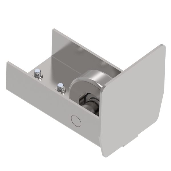 Stahl Endrad für Laufschiene 136x142, L165mm verzinkt