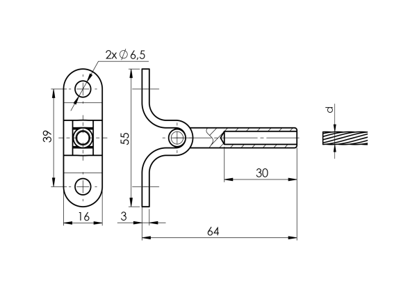 Seilhaken Seilterminal Drahtseilterminal Seilhalter Kabelklemme Edelstahl AISI 316 Kabel 4,5,6 mm