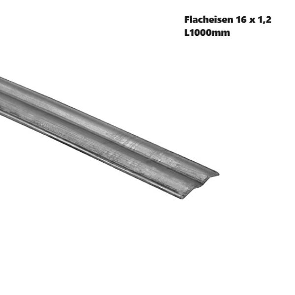 1m Flacheisen Flachstahl 16x1,2