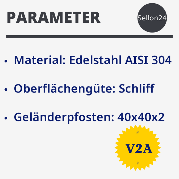 Edelstahl V2A Bodenhalter eckig Bodenflansch Bodenanker Pfostenhalter 40x40x2mm