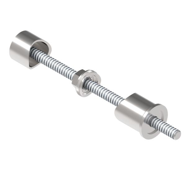 Edelstahl Wandanker M10 Wandbefestigung für Pfosten 42,4 mm