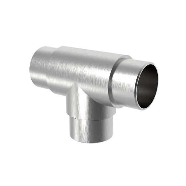 T-Verbinder V4A Steckfitting für Rohr 48,3x2,0 mm Rohrverbinder Geländer Rundrohr Edelstahl
