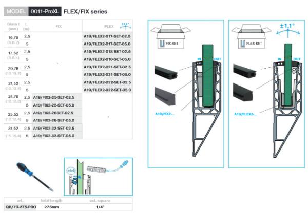 Aluminium Ganzglasgeländer Y-Bodenprofil vorgesetzt 2500mm 2,0kN Glasgeländer Natural Elox