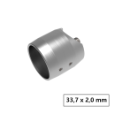 Edelstahl Wandanschluss Ø 33,7 mm Rohr Wandanker V2A geschliffen