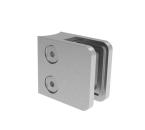 Edelstahl Glasklemme 45x45mm für Pfosten 33,7x2,0mm eckig Glashalter Klemmhalter V2A