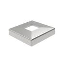 Edelstahl Abdeckrosette 93x93 mm Profil 40 x 40 mm, V2A matt gebürstet