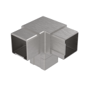 Edelstahl Rechteckverbinder Vierkant Rohr 40x40 ECK-Verbinder 90° Profil Geländer