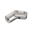 Edelstahl Stabhalter 12,0 mit Gelenk Traversenhalter V2A Querstabhalter Geländer Anschluss flach