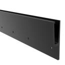 Aluminium Ganzglasgeländer Y-Bodenprofil vorgesetzt 2500mm 3,0kN Glasgeländer Schwarz Elox